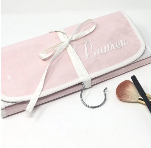 Walker Valentine Monogrammed Hanging Cosmetic Bag 12" by 24"  Luggage & Bags > Toiletry Bags